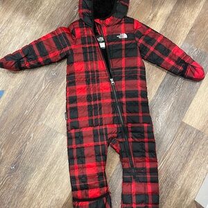 The North Face Red Plaid Snowsuit